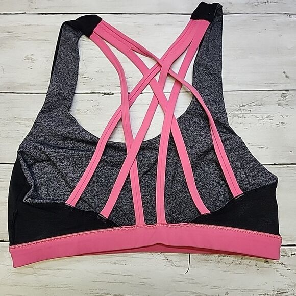 Lululemon FREE TO BE SERENE Sports Bra Women's Size XXS in Gray and Pink NO TAG - Picture 5 of 7